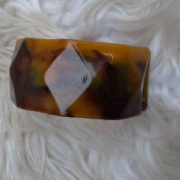 Vintage FALL‎ tones geometric stretch bracelet - Picture 8 of 14